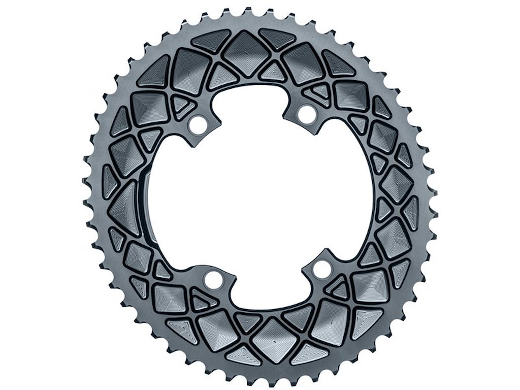 Absolute Black Stor Oval Klinge ø110 Shimano Grå  Antal Tænder: 53