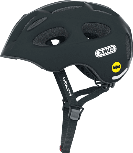 Abus Black Youn-  Mips Juniorhjelm Medium  52-57 Cm