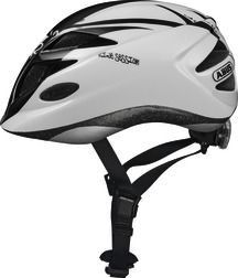 Abus Hubble Hjelm    Led Lys  Sort Hvid Outlet Small  46-52 Cm