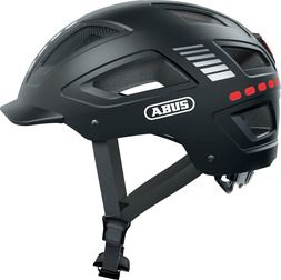 Abus Hyban     Led Signal Black Matt    Indbygget Led Lys Cykelhjelm Large  56-61 Cm
