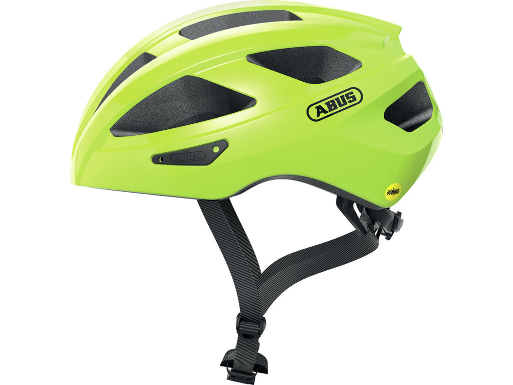 Abus Macator Mips Cykelhjelm Neon Yellow Str  58-62 Cm