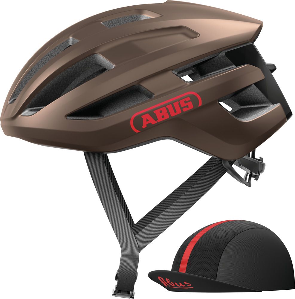 Abus Powerdome Ace Metallic Copper Cykelhjelm Small  51-55 Cm
