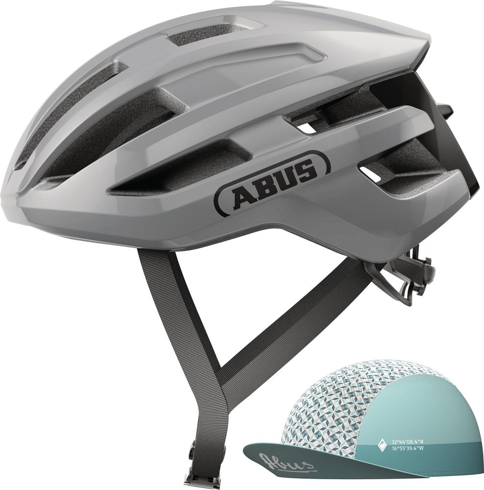 Abus Powerdome Ace Race Grey Cykelhjelm Small  51-55 Cm