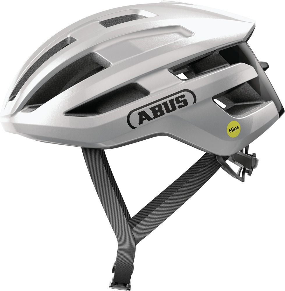 Abus Powerdome Mips Gleam Silver Cykelhjelm Small  51-55 Cm    Grå