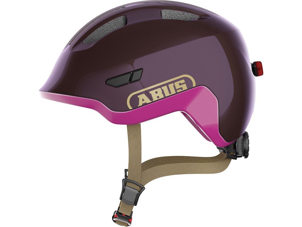 Abus Smiley     Ace Led Cykelhjelm Royal Purple  Hjelmstørrelse: 50-55 Cm