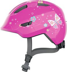Abus Smiley     Pink Butterfly Børne Cykelhjelm Small  45-50 Cm