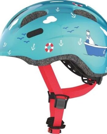 Abus Smiley     Turquoise Sailor Børnehjelm Outlet Medium  50-55 Cm