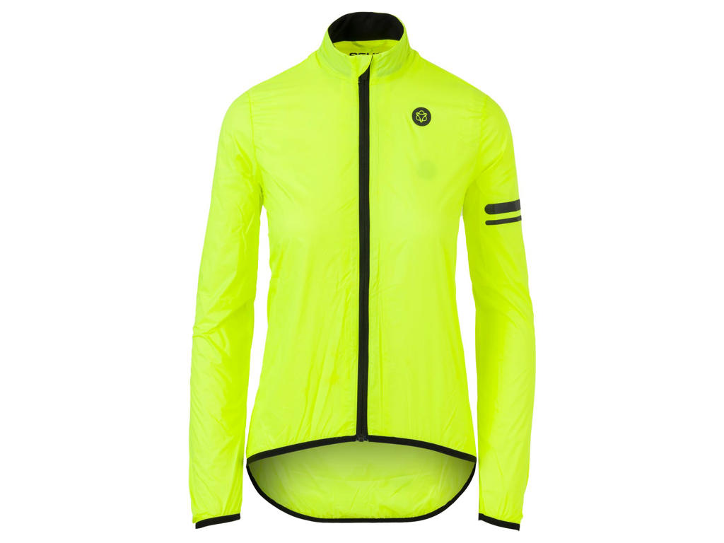 Agu Essential Windstop Jakke Dame Neon Gul Str