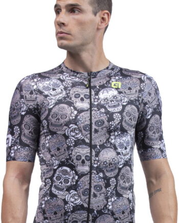 Alé Jersey Solid Mexico Sort Grå