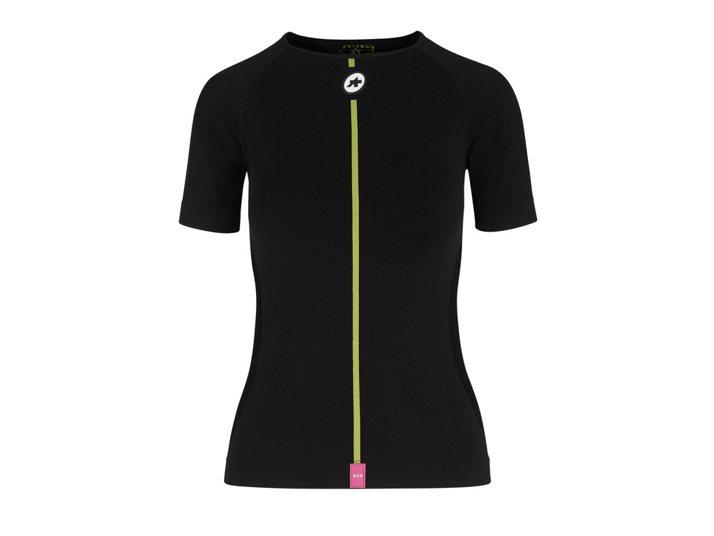Assos Skin Layer Cykeltrøje Forår Efterår Korte ærmer Sort Dame
