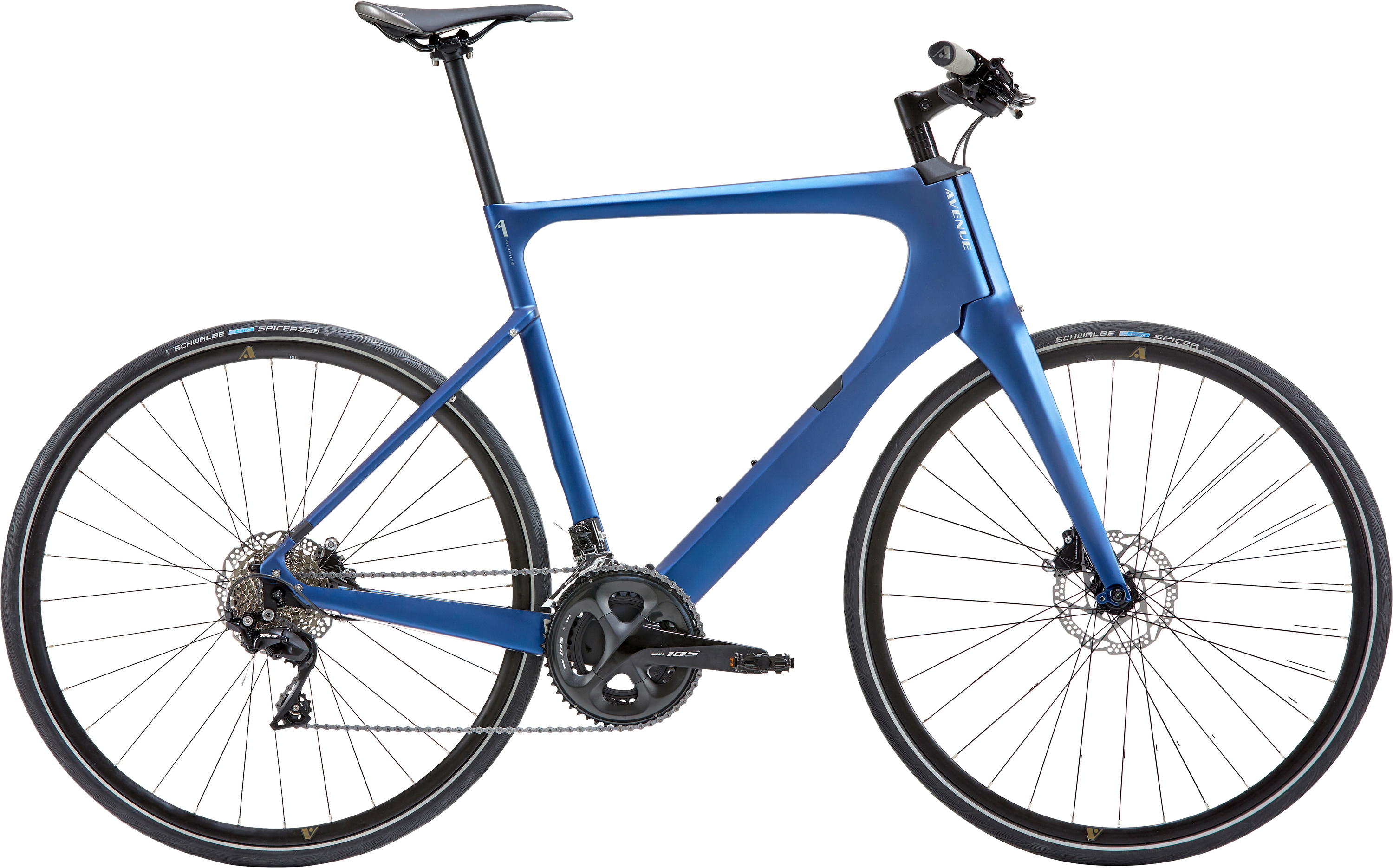 Avenue Empire Carbon Herre 22g Shimano 105 Blå