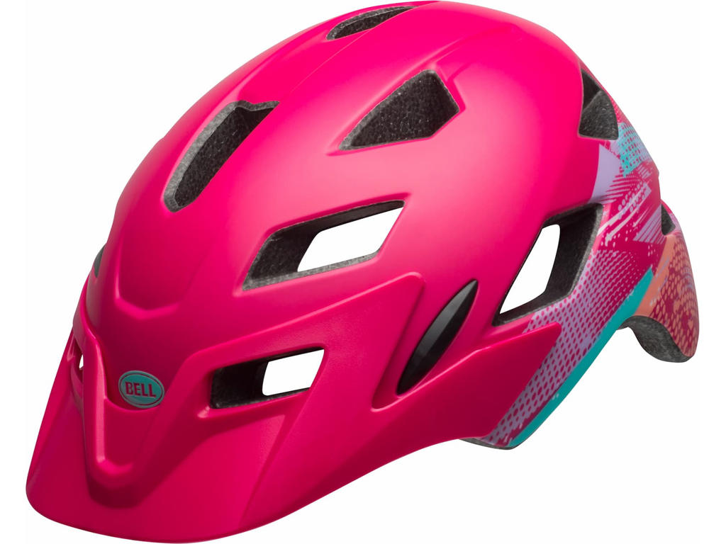 Bell Sidetrack Barn Cykelhjelm Str  47-54 Cm Mat Berry Gnarly