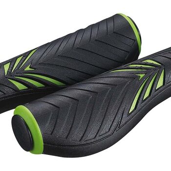 Bike Attitude Ergonomiske Cykelhåndtag Med Gel   130 Mm  Sort Grøn