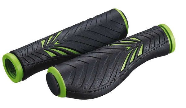 Bike Attitude Ergonomiske Cykelhåndtag Med Gel   130 Mm  Sort Grøn