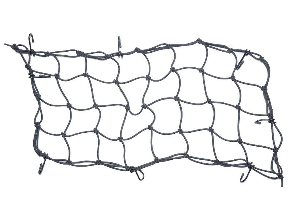 Bikepartner Sikkerhedsnet Til Kurv   Kroge Sort 25x50 Cm