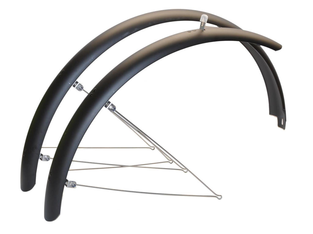 Bikepartner Skærmsæt 27   Quot -29 Quot  60mm Matsort Inkl  Rustfri Stivere
