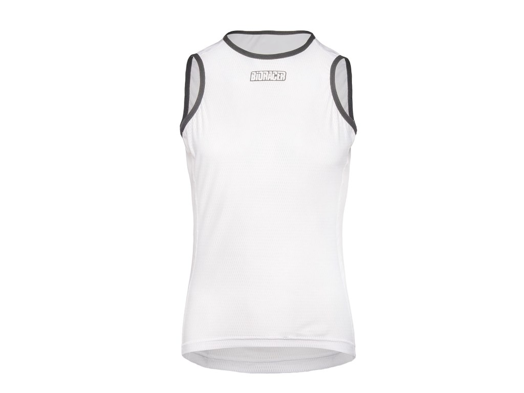 Bioracer Breeze Sleeveless Base Layer Baselayer Herre Hvid