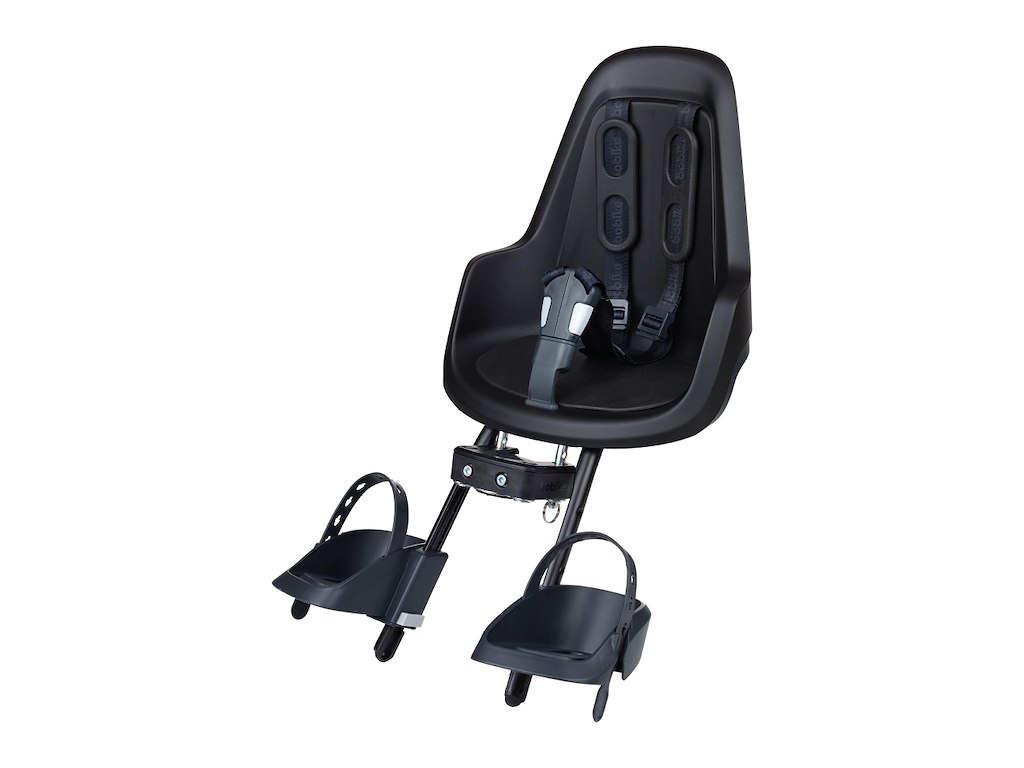 Bobike One Mini Barnestol Frontmonteret Sort