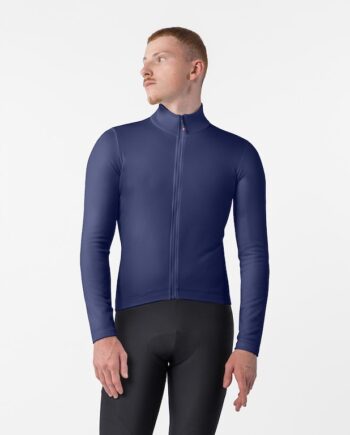 Castelli Competizione Thermal Ls Jersey Cykeltrøje Lange ærmer Herre Belgian Blue Str