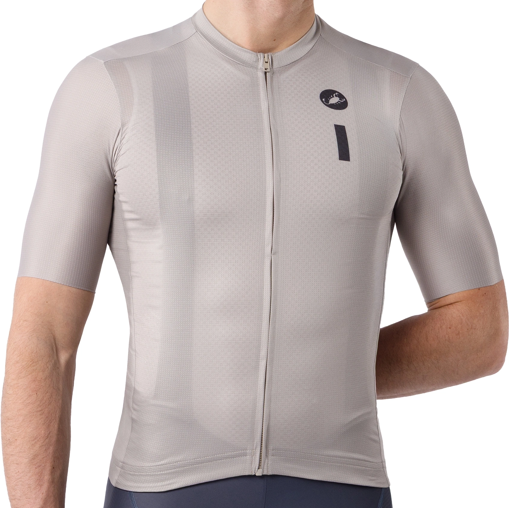 Castelli Drittone Logo Jersey Clay Belgian Blue