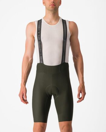 Castelli Espresso Bibshorts Grøn  Shorts Størrelse: