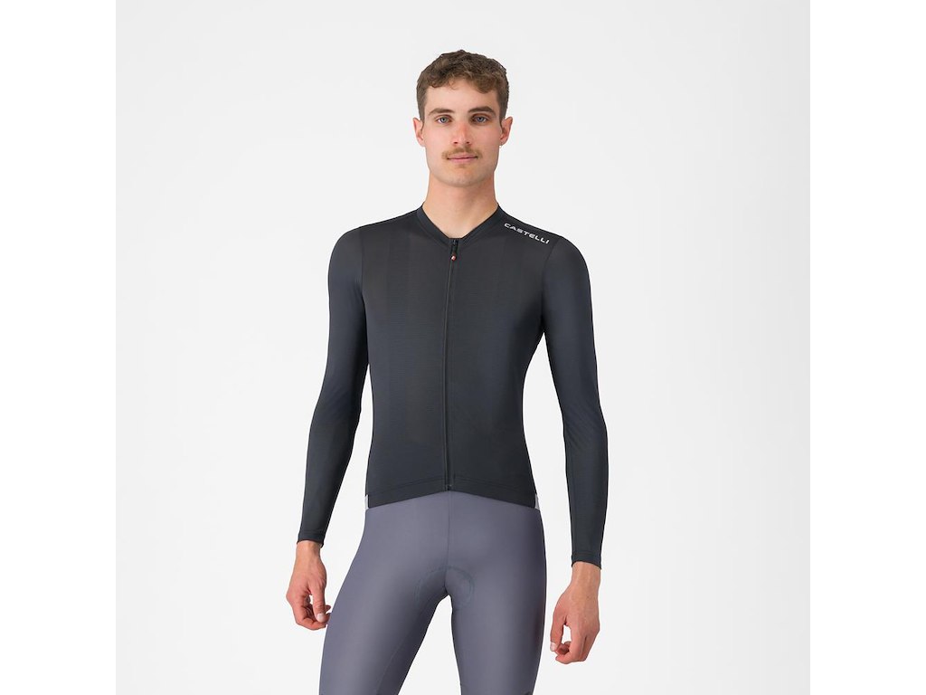 Castelli Espresso   Ls Jersey Cykeltrøje Lange ærmer Herre Sort