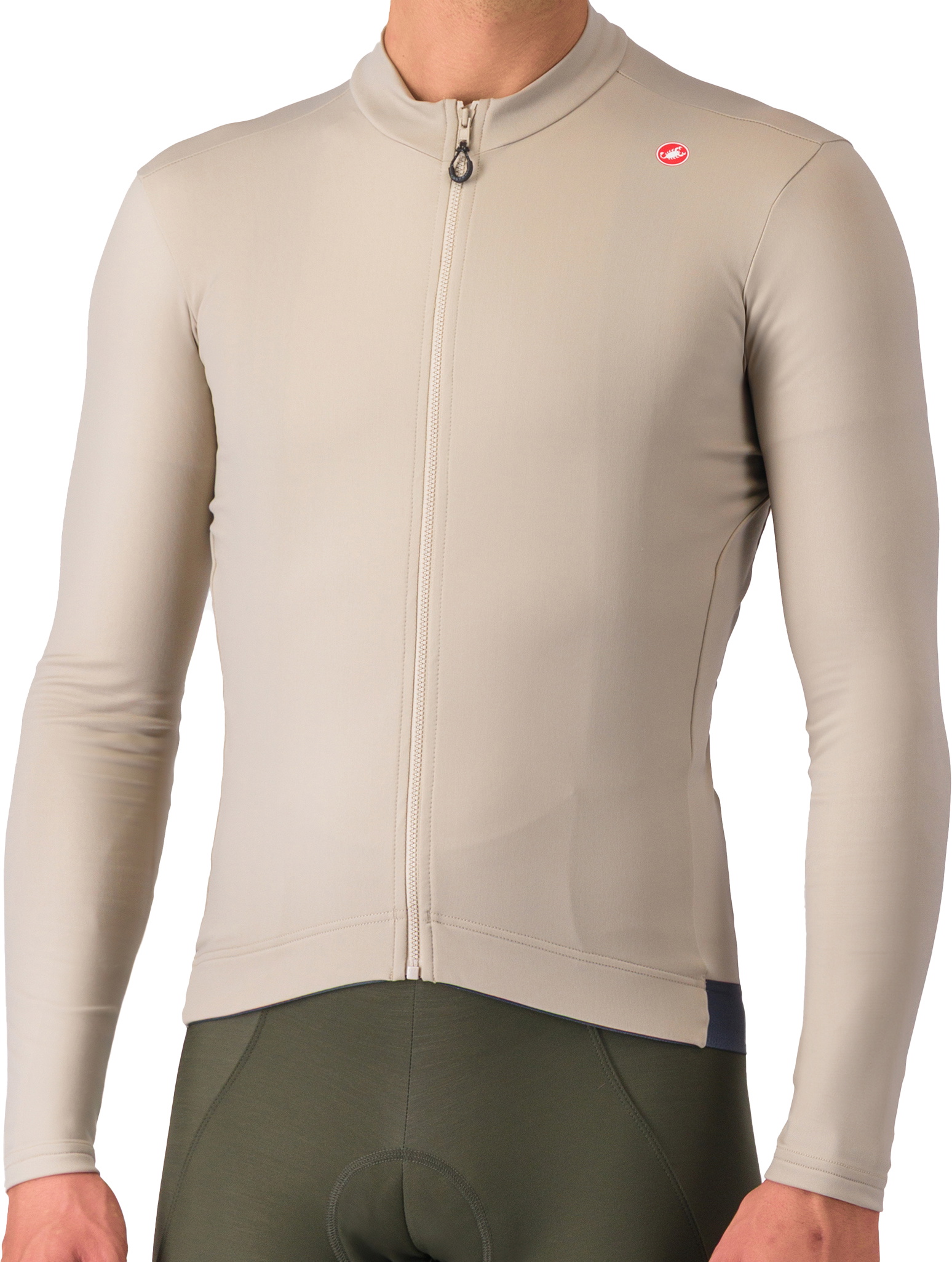 Castelli Espresso Thermal Jersey Clay Dark Gray