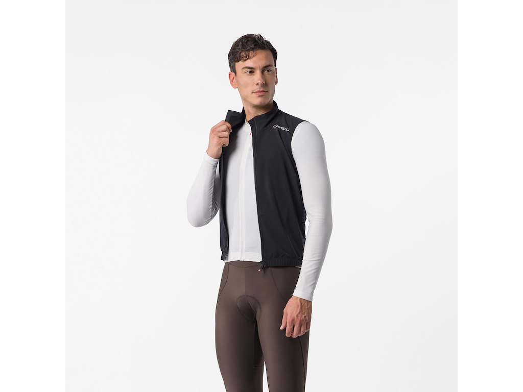 Castelli Espresso   Vest Cykelvest Herre Sort Hvid Str