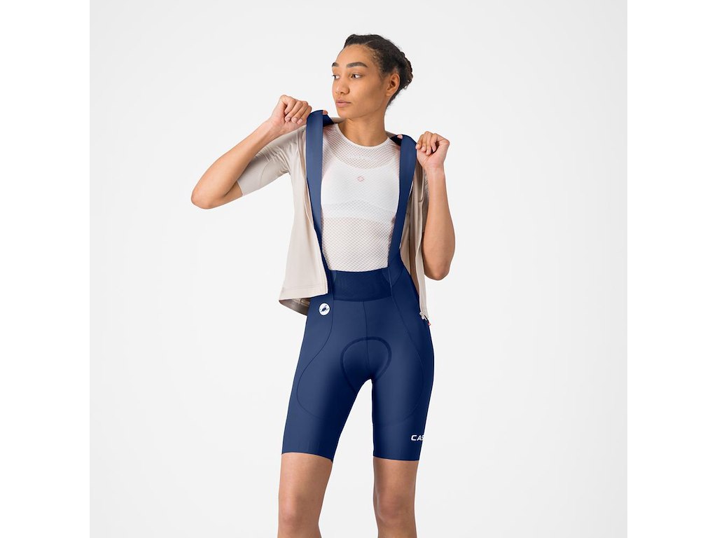 Castelli Espresso     Dt Bibshort Cykelshorts   Pude Dame Belgian Blue