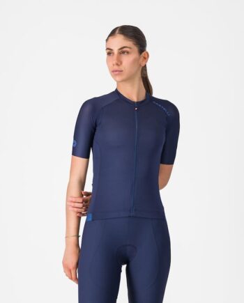 Castelli Espresso     Jersey Cykeltrøje Korte ærmer Dame Belgian Blue Xs