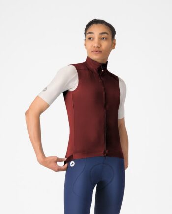 Castelli Espresso   Womens Vest Dame Garnet Str