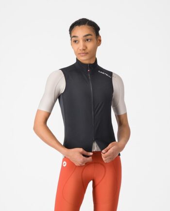 Castelli Espresso   Womens Vest Dame Sort Hvid Str  Xs