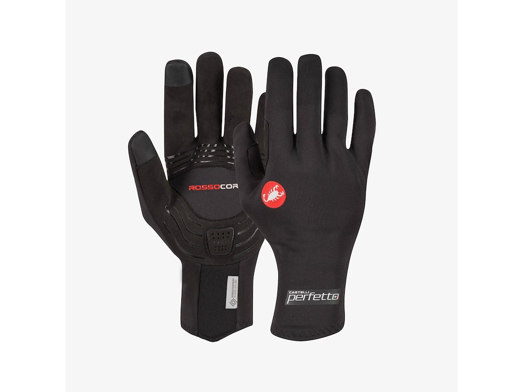 Castelli Perfetto Ros   Glove Cykelhandsker Lange Fingre Sort Str