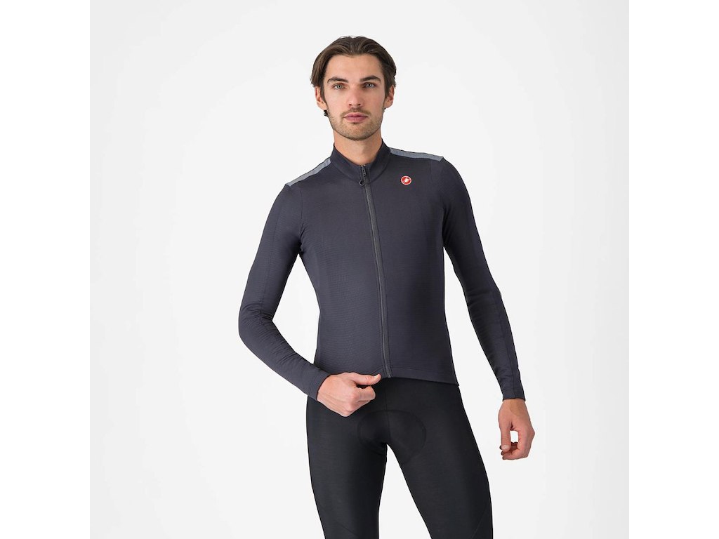 Castelli Puro   Jersey Cykeltrøje Lange ærmer Dark Gray Xx