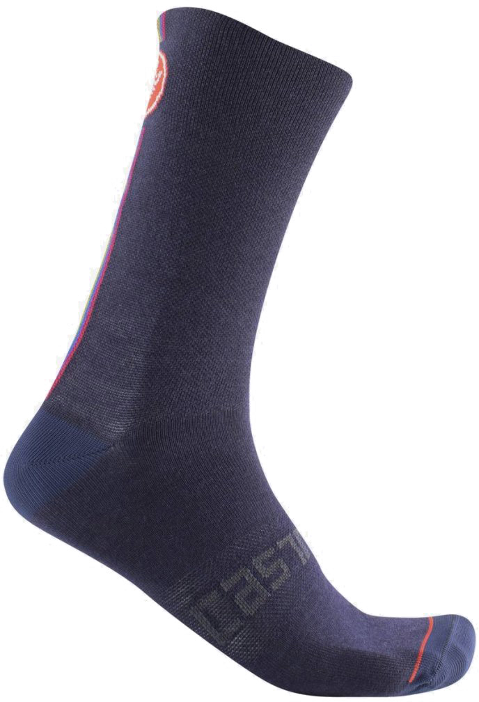 Castelli Racing Stripe 18 Sock Blå