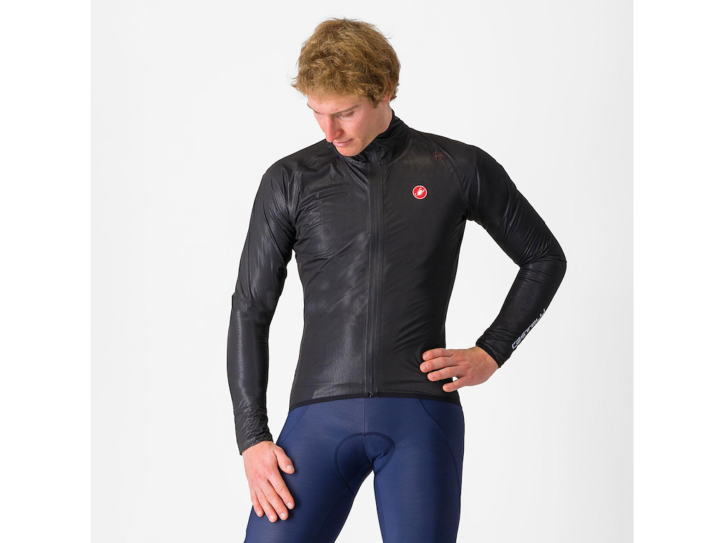 Castelli Squall Shell Cykeljakke Herre Sort Grå Str
