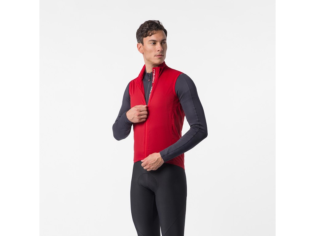 Castelli Transition Air Vest Cykelvest Herre Rich Red Str