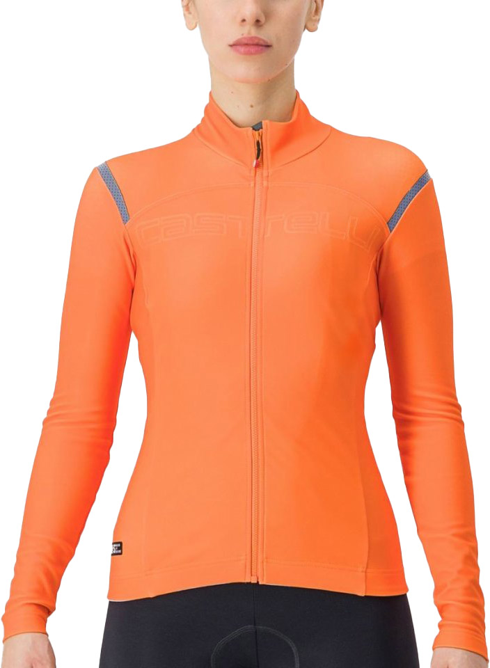 Castelli Tutto Nano Ros   Jersey Langærmet Orange
