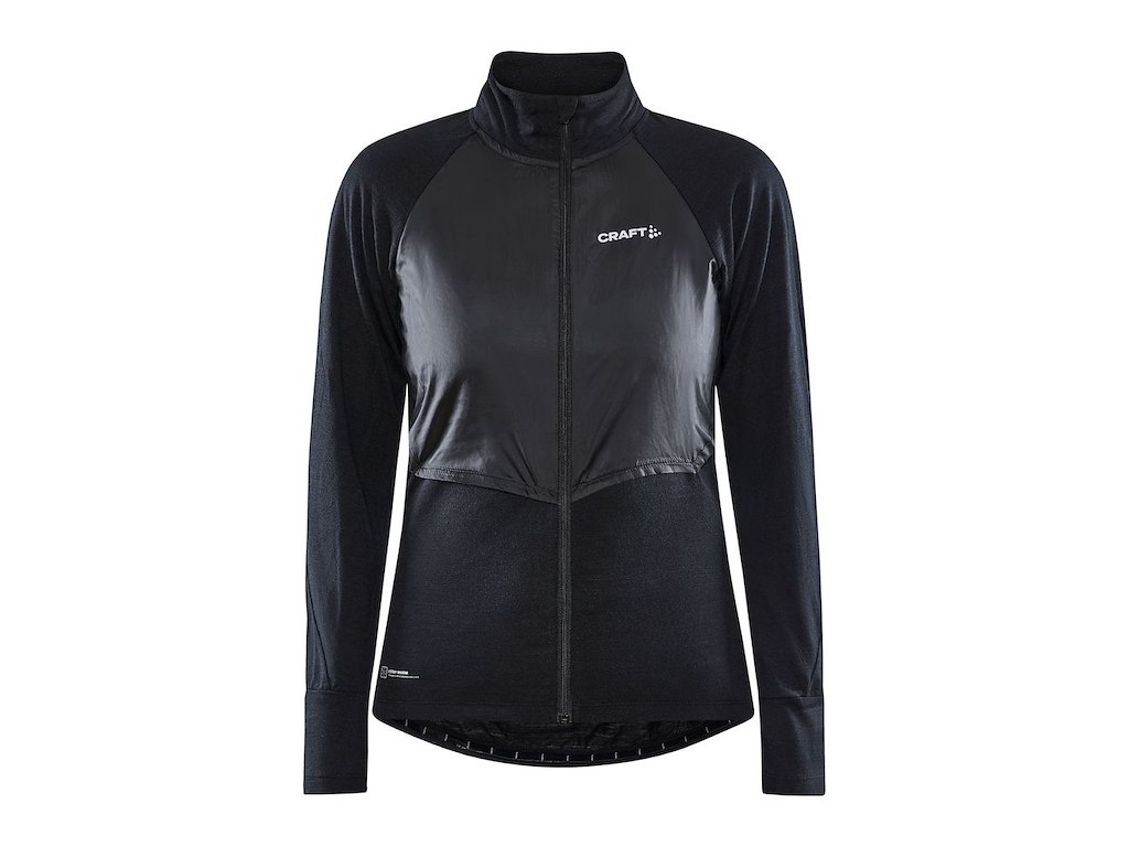 Craft Adv Bike Subz Wool Cykeljakke Dame Sort Str