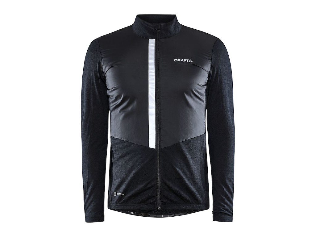 Craft Adv Bike Subz Wool Cykeljakke Lange ærmer Herre Sort Str