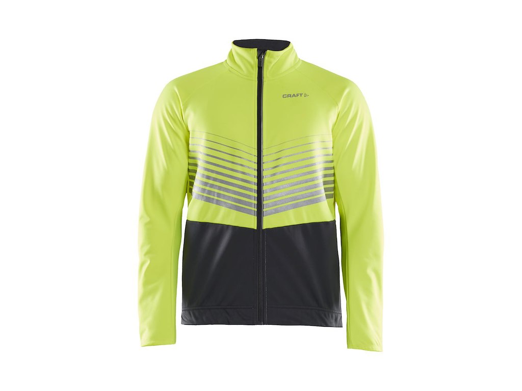 Craft Ideal Cykeljakke Herre Neon Gul Sort Str