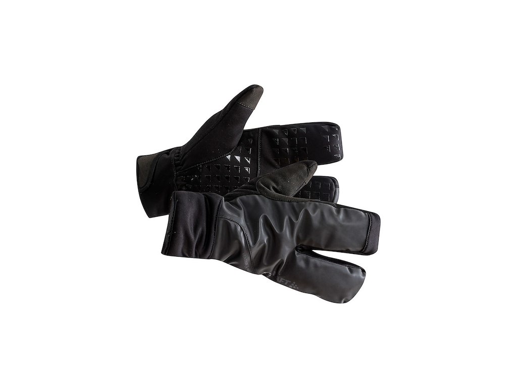 Craft Siberian Split Finger Handsker Sort  Størrelse: Small