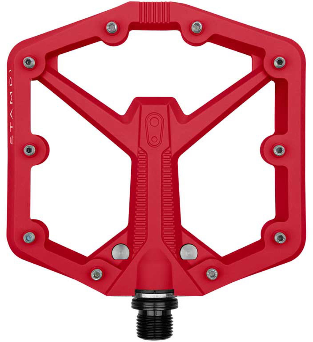 Crankbrothers Flat Pedal Stamp   Large Rød  Gen
