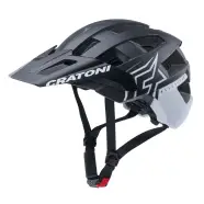 Cratoni Allset Pro Black-white Matt Str   -   54-58 Cm  Cykelhjelm