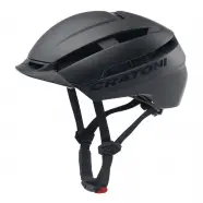 Cratoni  -loom     Black Matt Str   -   58-61 Cm  Cykelhjelm
