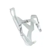 Elite Bottle Cage Custom Racex White Glossy  Grey Graphic Flaskeholder