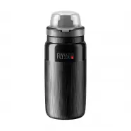 Elite Bottle Fly Mtb Tex Black  Grey Logo 550ml Drikkeflaske