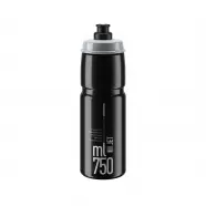 Elite Flaske Jet Black  Grey Logo 750ml Drikkeflaske