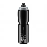 Elite Flaske Jet Black  Grey 950ml Drikkeflaske
