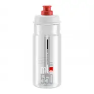 Elite Flaske Jet Klar  Rød Logo 550ml Drikkeflaske